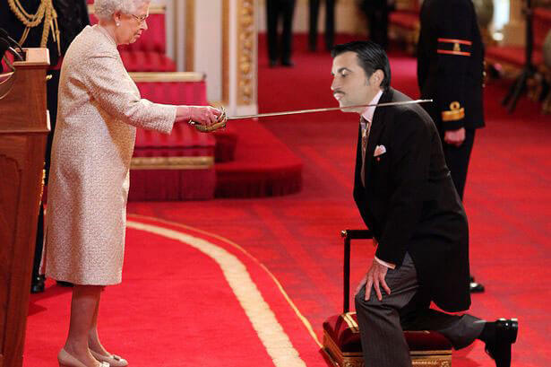 Con being knighted