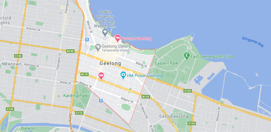 Building and pest inspections map in geelong
