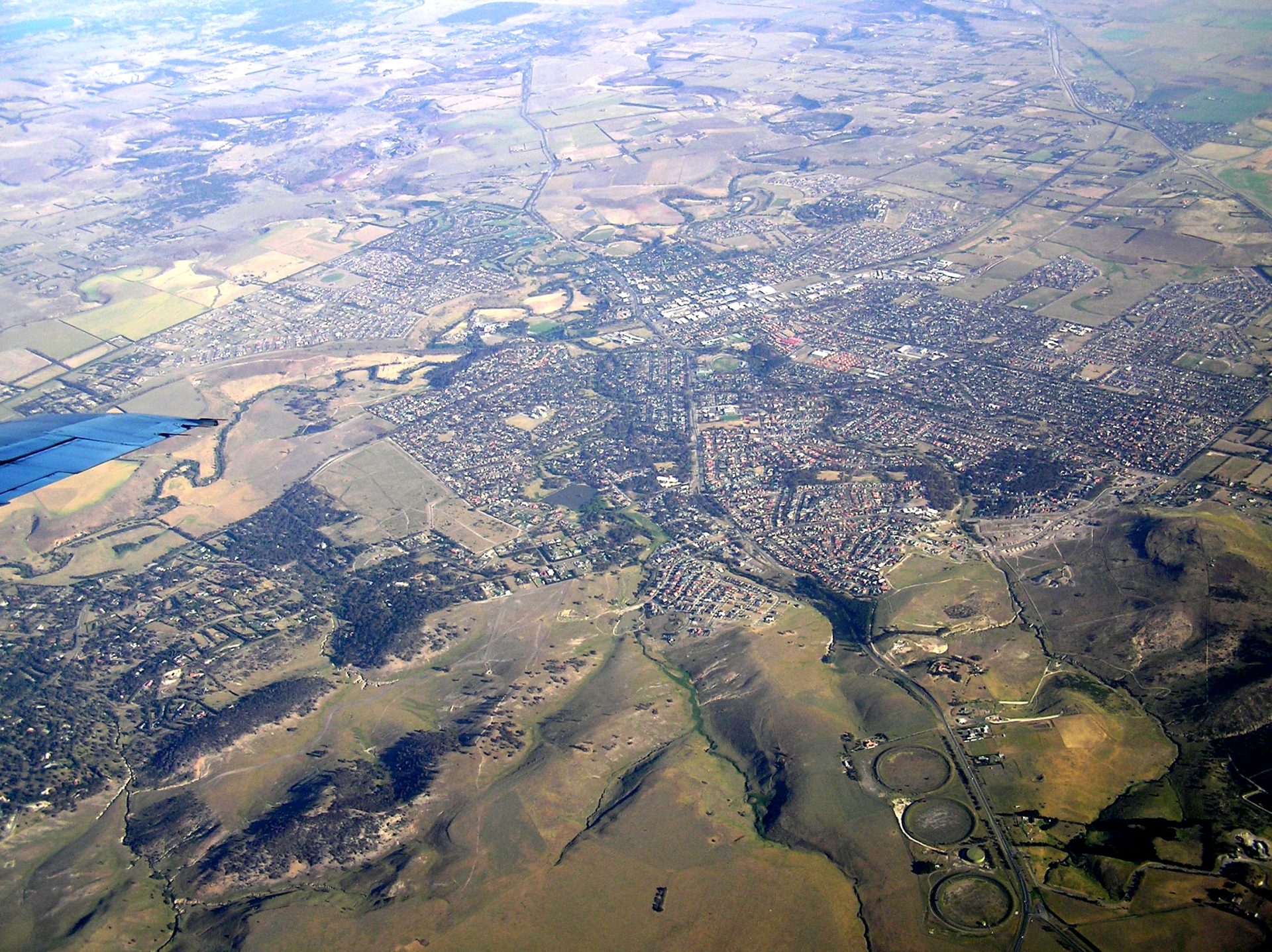 aerial view of sunbury victoria