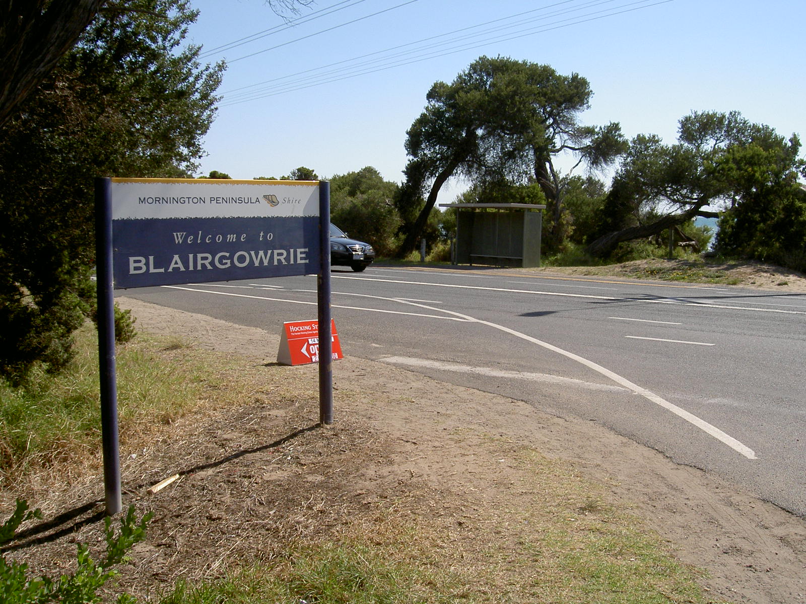 welcome to blairgowrie sign